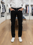 ZRA STRAIGHT FIT BLACK JEANS