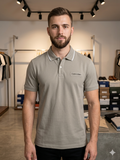 C-K ESSENTIAL TIPPED PIQUÉ POLO T-SHIRT
