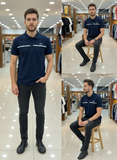 LCST LOGO TAPE PIQUE POLO T-SHIRT