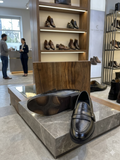 SANTANI Premium Black Kiltie Monk-Strap Loafers