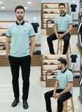 LCST TIPPED CONTRAST POLO T-SHIRT