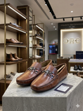 Tommy hilfiger  Classic Tan Leather Horsebit Loafers