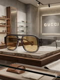 Gucci Vintage-Inspired Oversized Aviator  SHADES