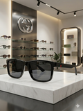 Gucci Web Stripe Rectangular SHADES