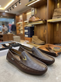 Allen Solly Men's Premium Textured Leather Penny Loafers