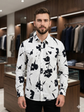UC B ABSTRACT FLORAL PRINTED SHIRT