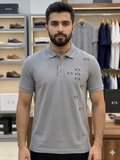 A-X MULTI-LOGO PIQUE POLO T-SHIRT