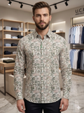 UNITD COLORS OF BENTTON MULTI-TONAL TROPICAL PRINTED SHIRT