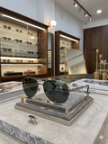 Cartier Santos de Cartier Gunmetal Aviator SHADES