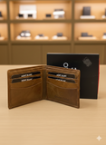 MONT BLANC Classic Genuine Leather Bifold Wallet
