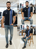 LCST SPORT VERTICAL STRIPE PIQUÉ POLO T-SHIRT