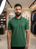 LCST STRIPED COLLAR PIQUE POLO T-SHIRT