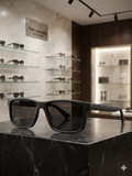 Gucci Web Stripe Rectangular SHADES