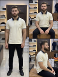 A-X LOGO COLLAR PIQUE POLO T-SHIRT