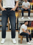 ROTERTO CAVALLI LUXURY DARK BLUE ACID WASH JEANS