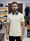 A-X LOGO COLLAR PIQUE POLO T-SHIRT