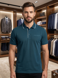 A-X MILANO/NEW YORK PIQUE POLO T-SHIRT