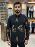IMPORTED PREMIUM EMBROIDERED FLORAL ARTISAN  DESIGNER SHIRT