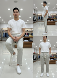 FATT RELAXED FIT STRAIGHT LEG DENIM STYLE CASUAL PANTS