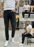 TMY JEANS BLACK WASH DENIM RELAX FIT JEANS
