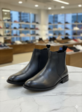 BOSS Men's Black Leather Chelsea Boots
