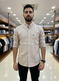 LCST CLASSIC FIT OXFORD BUTTON-DOWN IN PEACH SHIRT