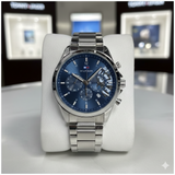 Tommy Hilfiger 44mm Stainless Steel Chronograph metal strap watch
