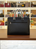 MONT BLANC Crocodile-Embossed Faux Leather Bag