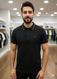 TMY CLASSIC TIPPED POLO T-SHIRT