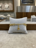 Luxurious Bvlgari-Inspired Mother of Pearl Gold-Tone Link Bracelet
