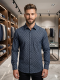 UNITD COLORS OF BENTTON HEXAGONAL GEOMETRIC PRINTED SHIRT