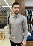 HG BSS LINEAR ARCHITECTURAL LONG-SLEEVE PLAIN SHIRT