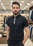 HG BSS CONTRAST PLACKET POLO T-SHIRT