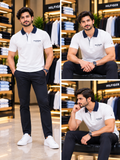 TMY CONTRAST COLLAR MARINA CLUB POLO T-SHIRT