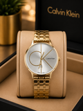 Calvin Klein Minimalist Sunray Dial metal strap Watch