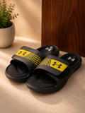 Under Armour Black &amp; Yellow Comfort Slides
