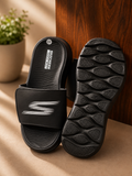 Skechers Black Sport Slides