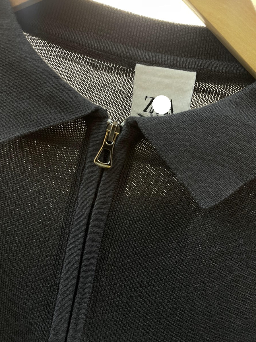 ZR ZIP POLO T-SHIRT