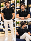 KRL MONOGRAM COLLAR POLO T-SHIRT