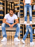 EMP RELAXED STRAIGHT FIT VINTAGE WASH STRETCH  JEANS
