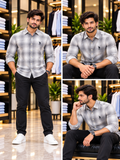 USP A REGULAR FIT OMBRÉ SHADOW CHECK CASUAL OG SHIRT
