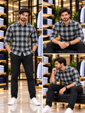 USP A REGULAR FIT TARTAN CHECK CASUAL OG SHIRT