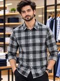 USP A REGULAR FIT TARTAN CHECK CASUAL OG SHIRT