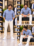 USP A REGULAR FIT VERTICAL STRIPED CASUAL OG SHIRT