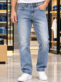 EMP STRAIGHT FIT LIGHT WASH JEANS