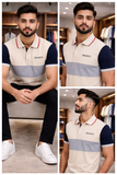 HKT LONDON HERITAGE MULTI-TONAL COLORBLOCK POLO T-SHIRT