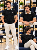 BRBRY HOUSE CHECK COLLAR EQUESTRIAN KNIGHT POLO T-SHIRT