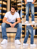 TR RICKY STRAIGHT FIT SUPER T FLAP POCKET JEANS