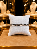 Precision-Clasp Silver Link Bracelet