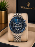 Maserati Two-Tone Gold & Silver Chronograph metal strap original Watch